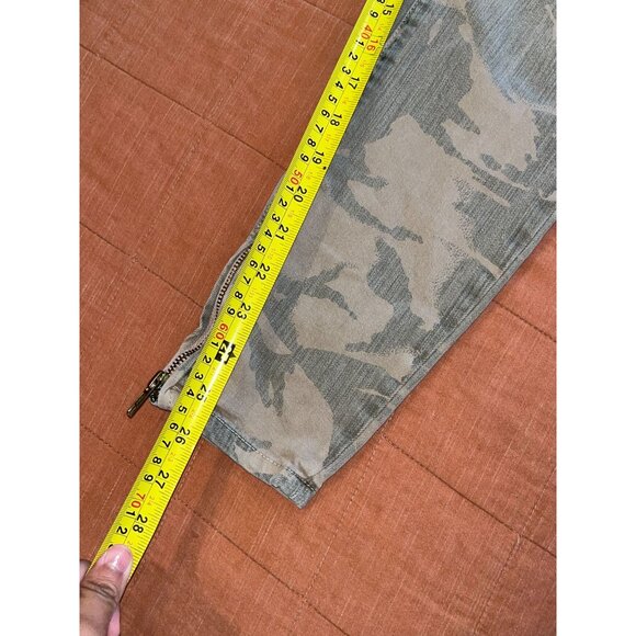 Current/Elliott The Silverlake Zip Ankle Skinny Mid-Rise Commando Camo Jeans 27 - Picture 9 of 11